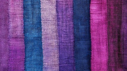 Obraz premium Vibrant Fabric Texture Background Showcasing Colorful Stripes of Cloth Textile Surface