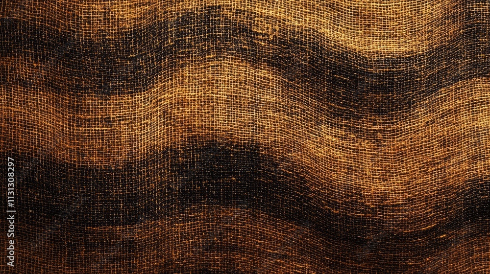 Poster textured fabric background in warm tones with wavy patterns ideal for interior design and artistic p