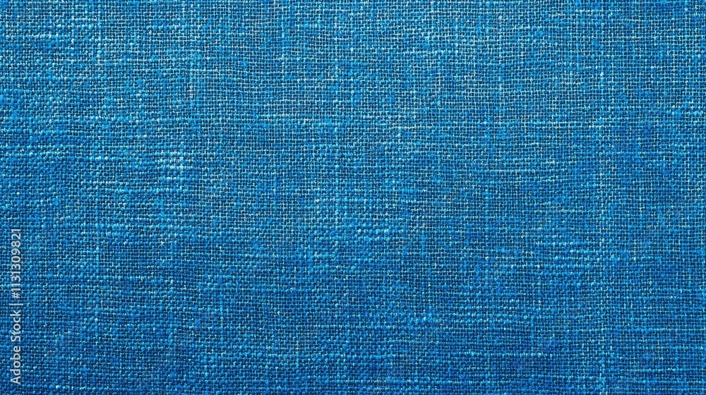 Poster blue flax fabric texture background suitable for various textile design projects or clothing display