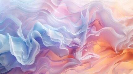 Obraz premium Abstract Essence. Vibrant colors and fluid forms merge in an artistic portrayal of natural elements