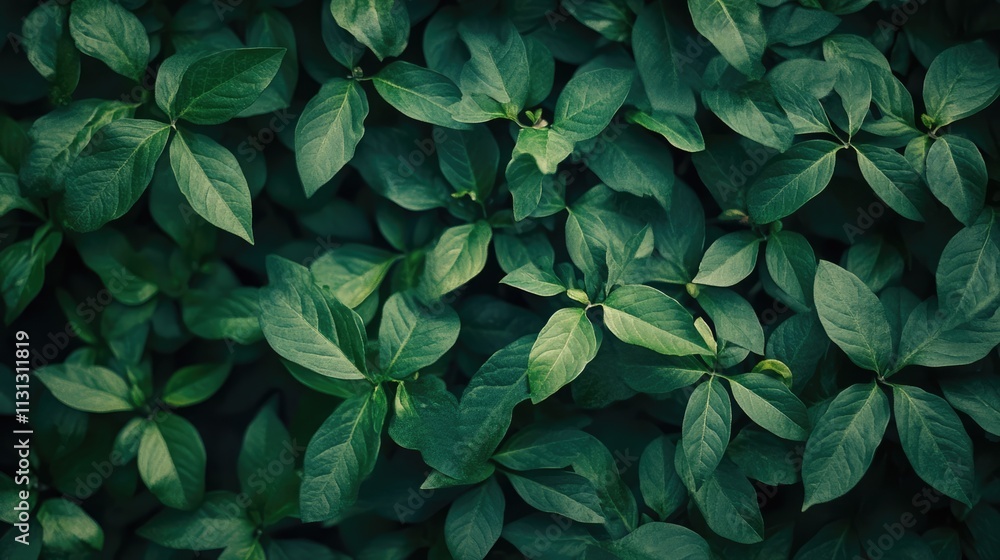 Poster dark green leaf texture background with lush foliage creating a natural and calming backdrop suitabl