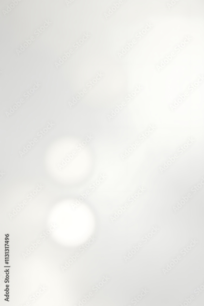 Poster a simple white wooden tabletop sits atop a soft, blurred white background with subtle depth of field