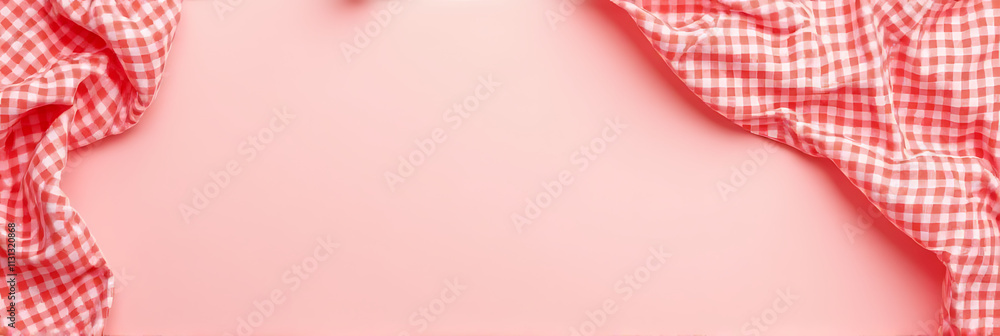 Aufkleber a red checkered design is placed against a pale pink colored background in this visually appealing t