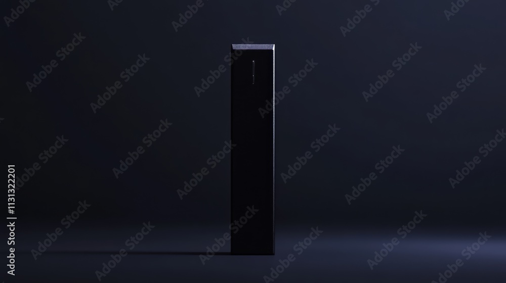 Poster sleek digital voice recorder on a dark background showcasing modern technology and design for multim
