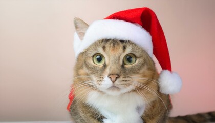 Cat in Santa Outfit