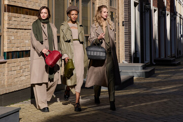 Fashion photo, Street style fashion. Professional model.	
