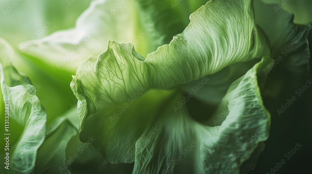 Poster detailed close up of fresh green celery leaves showcasing textured surface and vibrant colors in nat