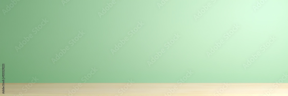 Poster A minimalist wooden tabletop with a soft green pastel hue is ideal for displaying products in a visually appealing way._00004_