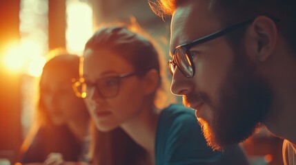 Development team in collaborative brainstorming session for app and UX UI design with focus on creative problem solving and teamwork dynamics