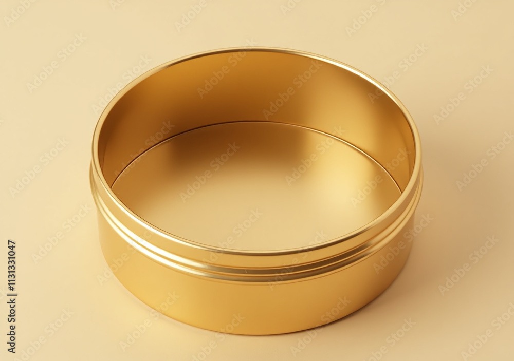 Poster empty space solid gold container designed product display
