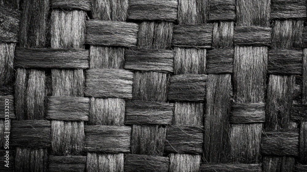 Aufkleber macro shot of a textile fabric showcasing intricate sparse weaving texture in grayscale tones ideal 