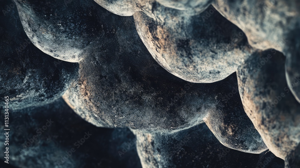 Poster Abstract texture with detailed closeup of rocky formations showcasing natural patterns and textures for artistic background use.