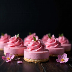 dessert, food, sweet, cake, pink, cookie, colorful, biscuit, snack, delicious, pastry, strawberry, sugar, banner, poster, design, cover image, main image, post image, social media story, background