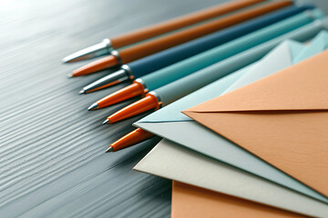 handwritten note cards, friends gather around a stack of personalized note cards, adding heartfelt messages with colorful pens and stickers to exchange tokens of appreciation