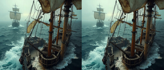 3D SBS Side By Side Stereoscopic Image