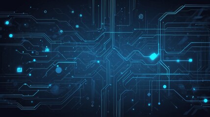 Obraz premium blue tech finance fintech background abstract