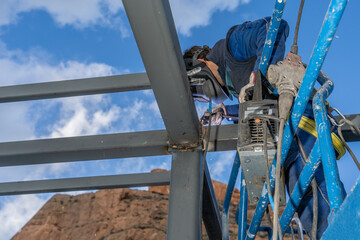 Professionals welding company parking deck