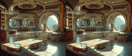 3D SBS Side By Side Stereoscopic Image