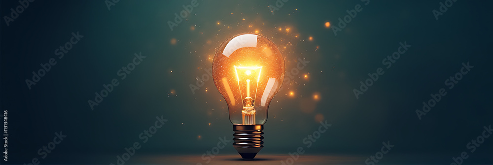 Poster a business can benefit from a creative new idea that sparks innovation like a burst of energy from a