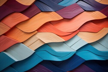 Colorful background with waves.