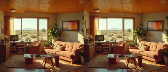 3D SBS Side By Side Stereoscopic Image