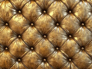 Fototapeta premium Gold leather car interior