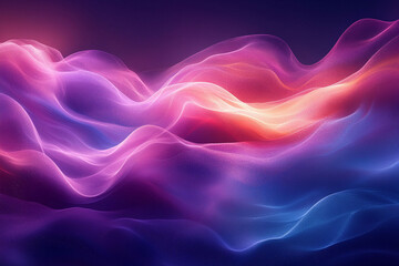 Fototapeta premium Abstract Cosmic Light Waves with Vibrant Colors and Ethereal Glow
