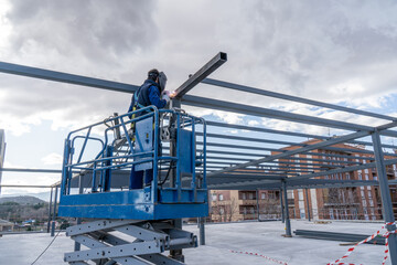 Professionals welding company parking deck