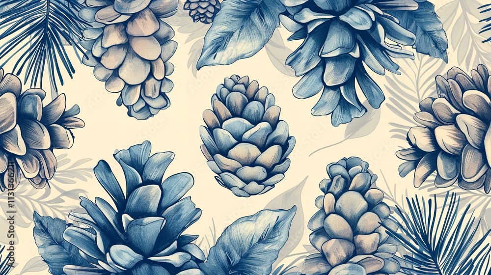 Poster vivid winter motif can be used for projects with a natural theme or for annual ideas a seamless draw
