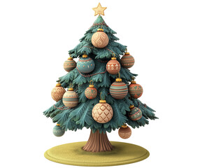 Christmas tree cartoon 3D