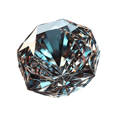 Diamond gemstones on a transparent background