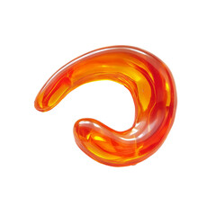 Jelly ear mushroom displayed on a transparent background highlighting its unique shape and vibrant color, Jelly ear isolated on transparent background