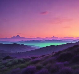 Gradient background with peach and lavender tones blending into neon green at dusk with a warm glow, warm, glow