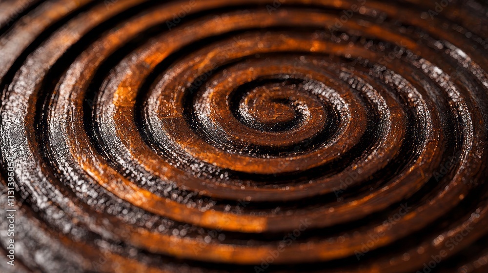 Poster Concentric circles draw the eye into a mesmerizing pattern, showcasing rich earthy hues and an inviting texture. This artwork evokes feelings of harmony and depth through its design