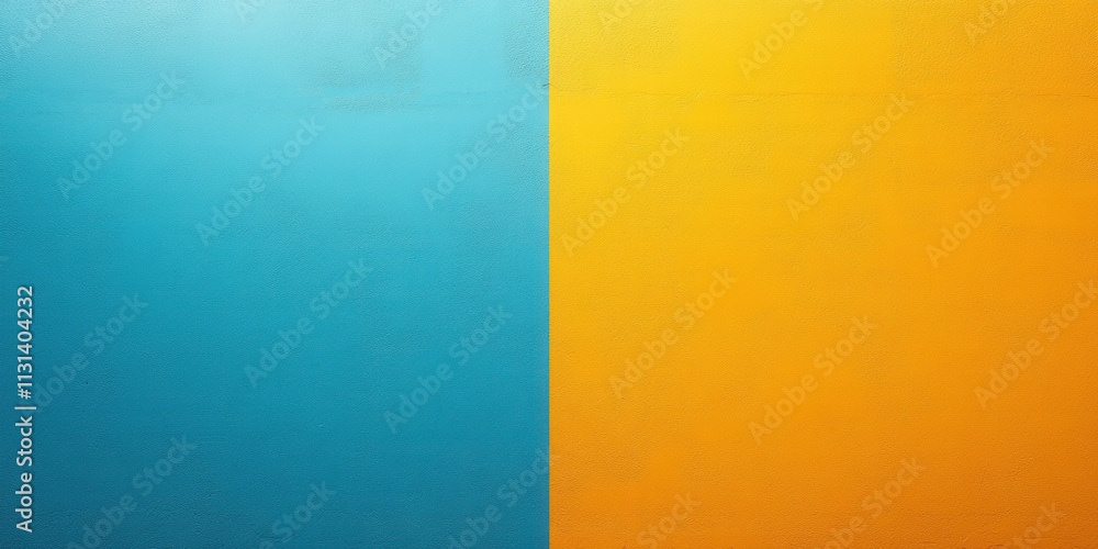 Poster bright blue and yellow color blocks creating a vibrant and modern artistic backdrop for various crea