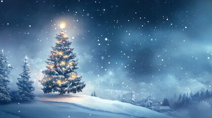 Obraz premium Celebrate Christmas festival decoration in december. Christmas celebration atmosphere. x mas backgroud with copyspace for text