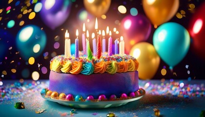 birthday decoration with balloons