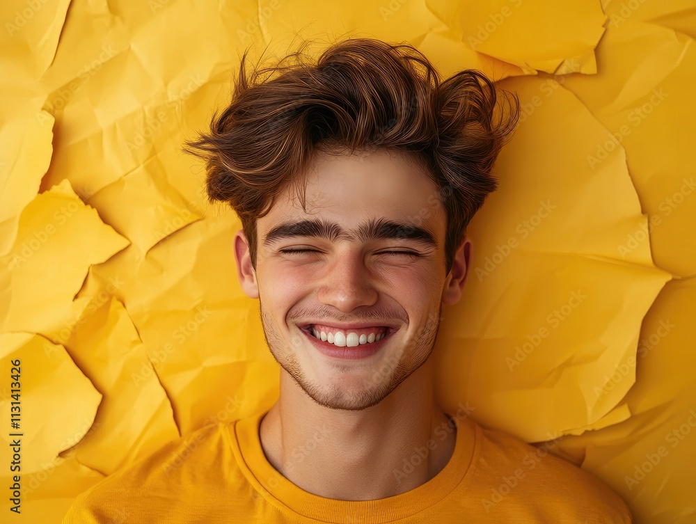 Canvas Prints portrait of a happy young man