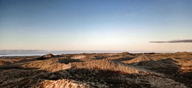 Die D&uuml;nen von Amrum mit Blich auf das Meer
