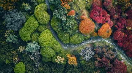Aerial view of Cherry Organic Tea Mountain