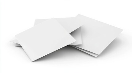 White Square Papers Abstract Composition and Minimalist Design