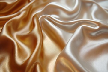 Obraz premium Smooth waves, glistening from silver to golden