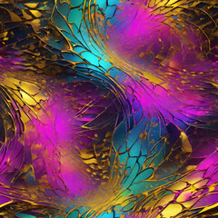 Abstract Expressionism: A Visual Symphony of Color and Form,Digital Dreamscape: Exploring the Unconscious Mind,Golden Veins: A Journey Through the Earth's Core, Neon Nebula: A Celestial Dance of Light