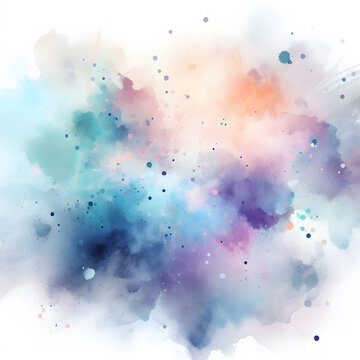 Watercolor Splash with gradient effect Bright colorful watercolor grunge