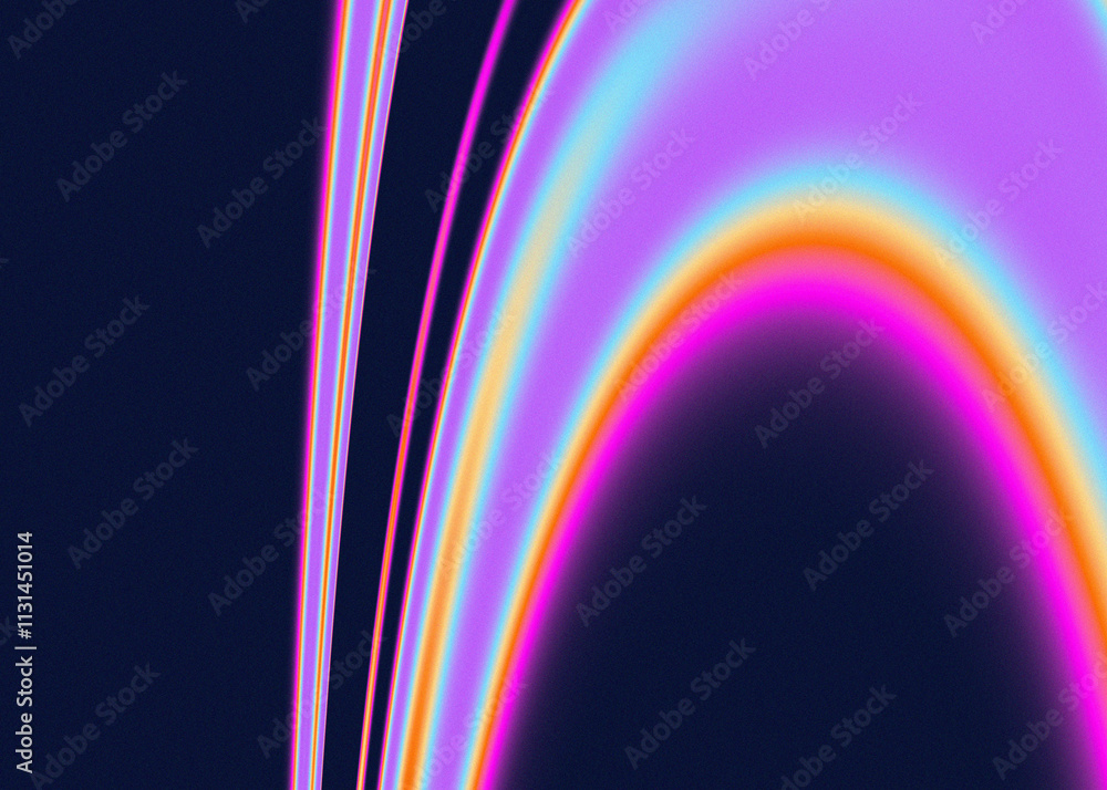 Aufkleber abstract gradient arcs with noise texture