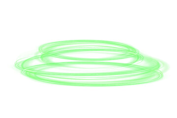 Naklejka premium Festive green stripe on white background. green curl twirl for the holidays. green colored curve rope. Vector png twirl, line, curve, rope, stripe design element.