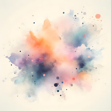 Watercolor Splash with gradient effect Bright colorful watercolor grunge