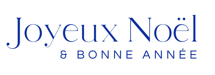 Calligraphie "Joyeux Noël et Bonne Année" sur fond transparent. Merry Christmas and Happy New Year french text on transparent background