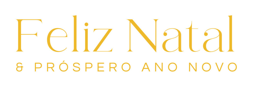 Feliz Natal e pr&oacute;spero ano novo texto amarelo dourado com fundo transparente