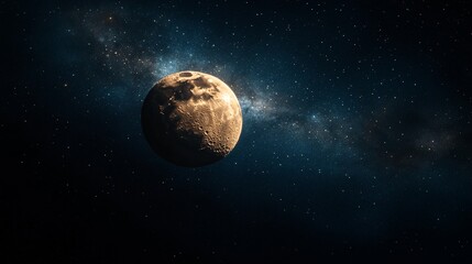 Fototapeta premium Planet Earth in Space with Starry Background